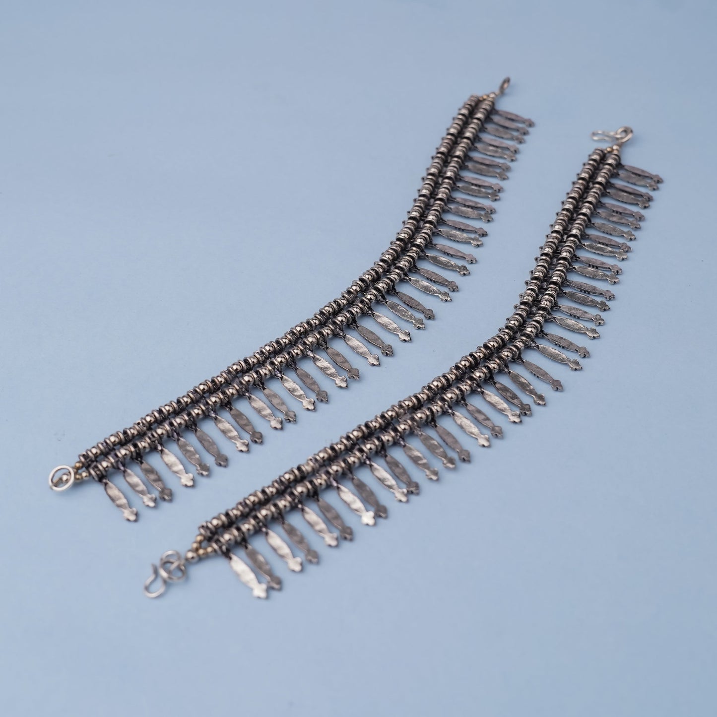 Ruprekha Payal- Silver oxidised Anklet