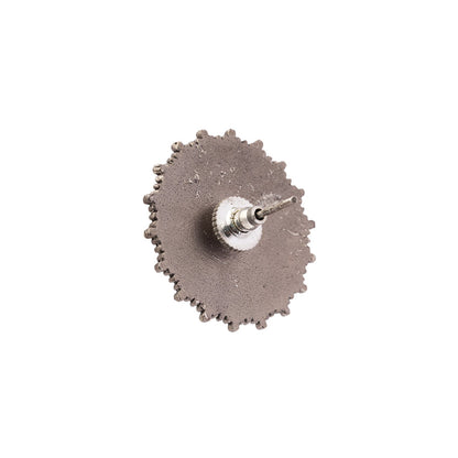 RajatPhool- Silver Brass Oxidised Stud Earrings