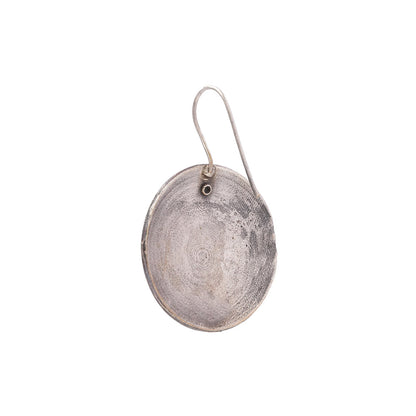 ChandChakra- Silver Brass Oxidised stud earrings