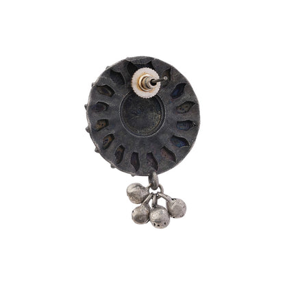 Surya- Silver Brass Oxidisd dangler earrings