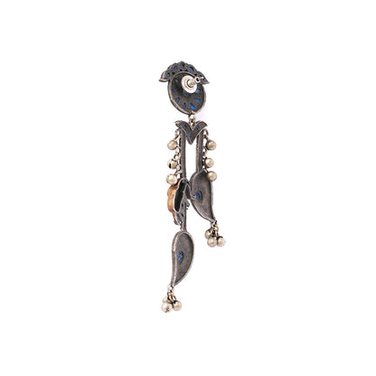Dual toned Antique polish Brass Danglers