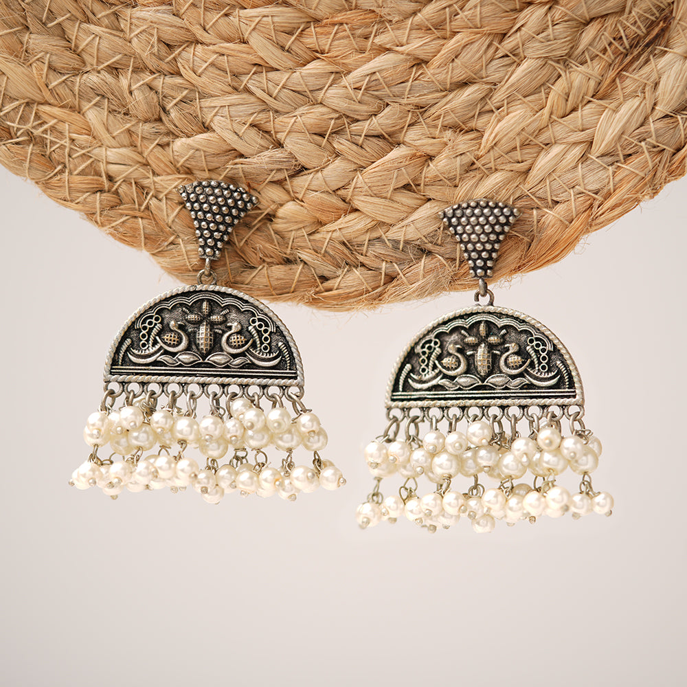 Antique Pearl jhumki