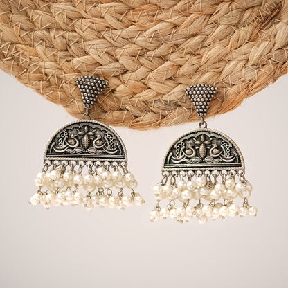 Antique Pearl jhumki