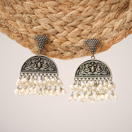Antique Pearl jhumki