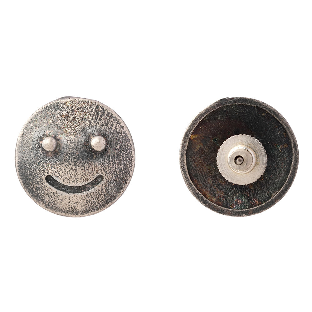 Muskaan- Silver Brass oxidised stud earrings