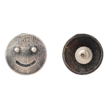 Muskaan- Silver Brass oxidised stud earrings