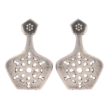 Matira- Silver Brass oxidised stud earrings