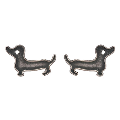 Bhola- Silver Brass oxidised stud earrings