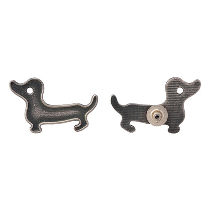 Bhola- Silver Brass oxidised stud earrings