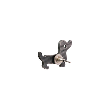 Bhola- Silver Brass oxidised stud earrings