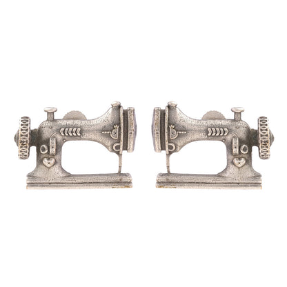 Darji- Silver Brass oxidised stud earrings