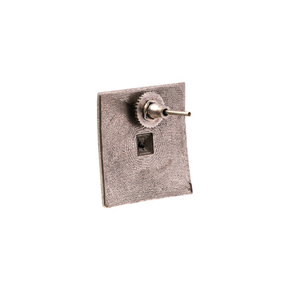 Chaukor- Silver Brass Oxidised stud earrings