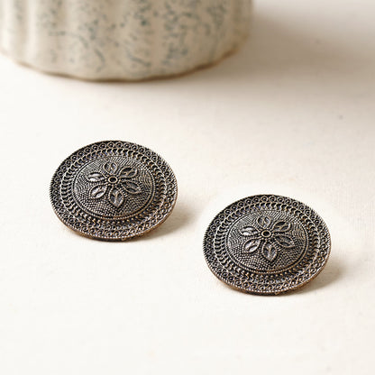 Chakra- Silver alloy stud Earrrings