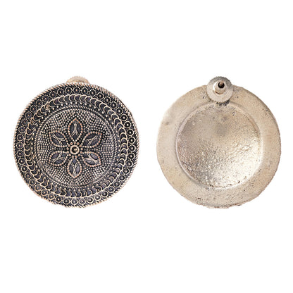 Chakra- Silver alloy stud Earrrings