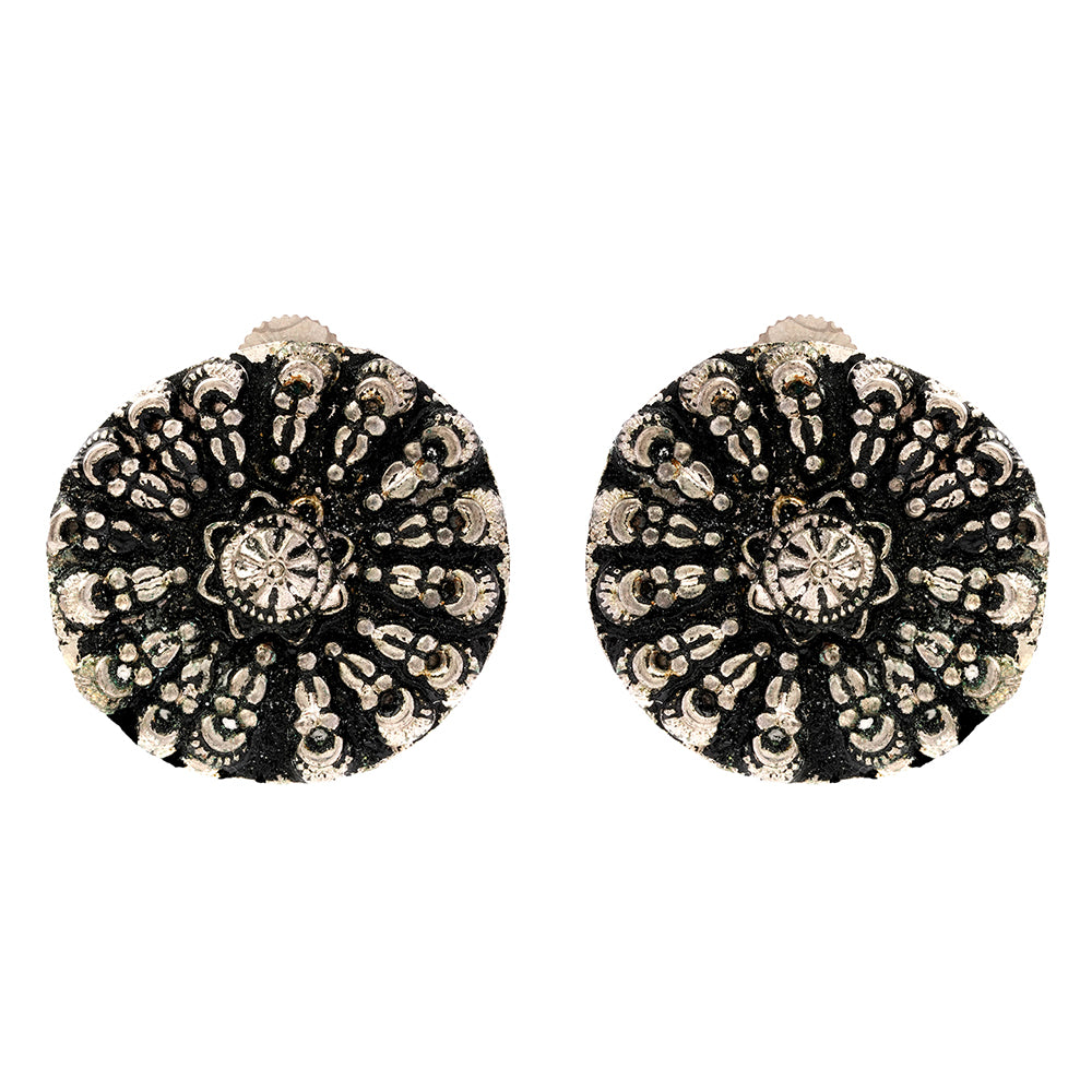 ChandiChakra- Silver alloy stud Earrrings
