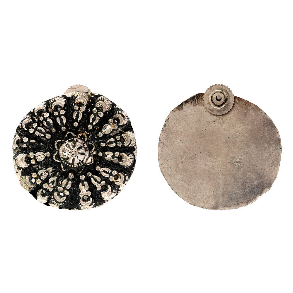 ChandiChakra- Silver alloy stud Earrrings