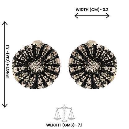 ChandiChakra- Silver alloy stud Earrrings