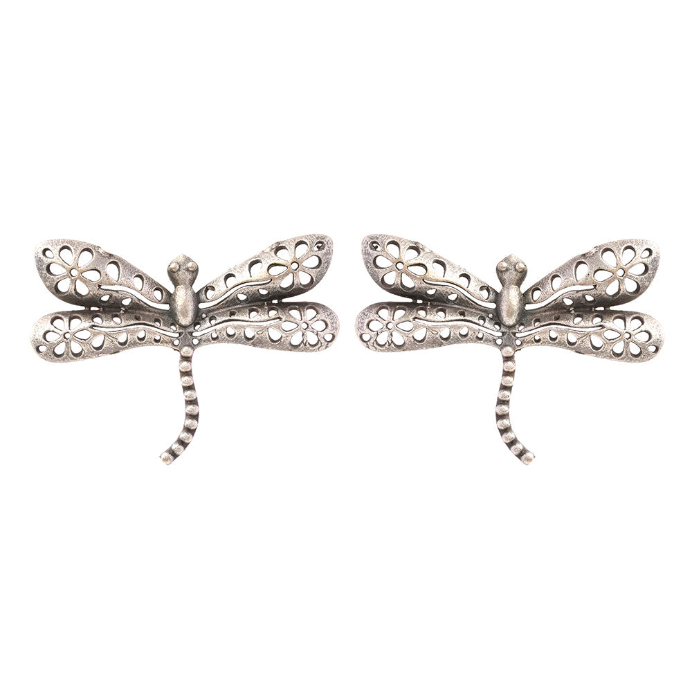 Vanyja- Silver Brass oxidised stud earrings