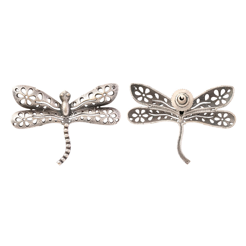 Vanyja- Silver Brass oxidised stud earrings
