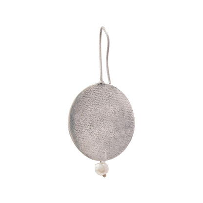 Bulbul- Silver Brass Oxidised Stud Earrings