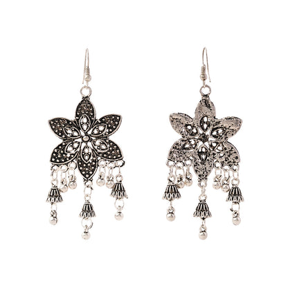 Gul- Silver Brass dangler earrings