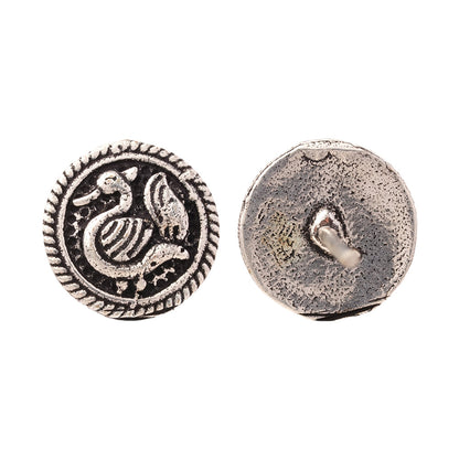 Rasika- Combo of Silver Brass Oxidised stud Earrings
