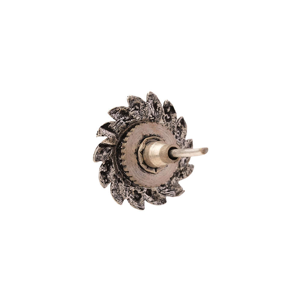 Sajawat- Combo of Silver Brass Oxidised stud Earrings