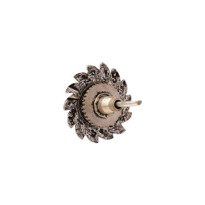 Sajawat- Combo of Silver Brass Oxidised stud Earrings