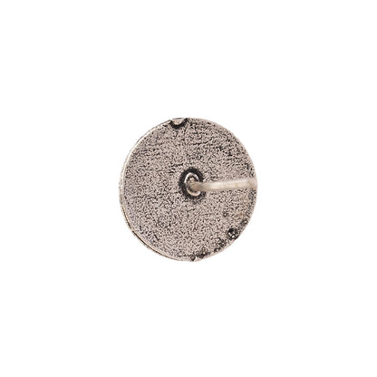 Do Anmol- Combo of Silver Brass Oxidised stud Earrings