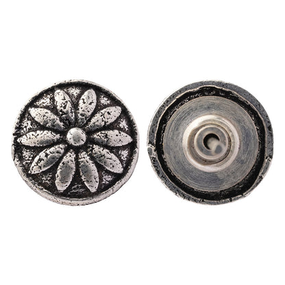 Mandala- Combo of Silver Brass Oxidised stud Earrings