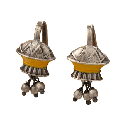 Shubhangi- Silver Oxidised stud earrings