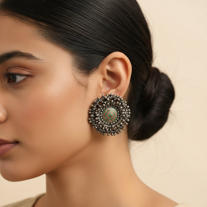 Urmila- Silver Stud Earrings