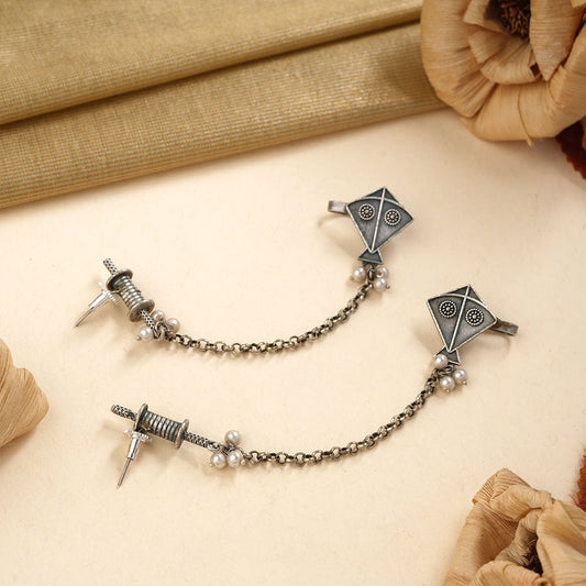 Sharmistha- Silver Dangler earrings