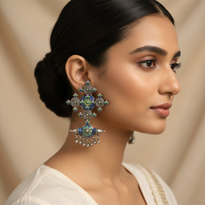 Vallabhi- Colored Dangler Earrings