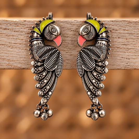 Oxidised Earring