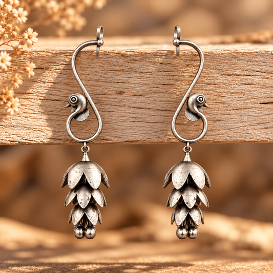 Oxidised Earring