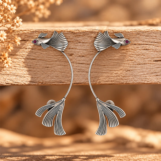 Oxidised Earring