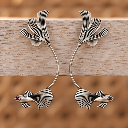 Oxidised Earring