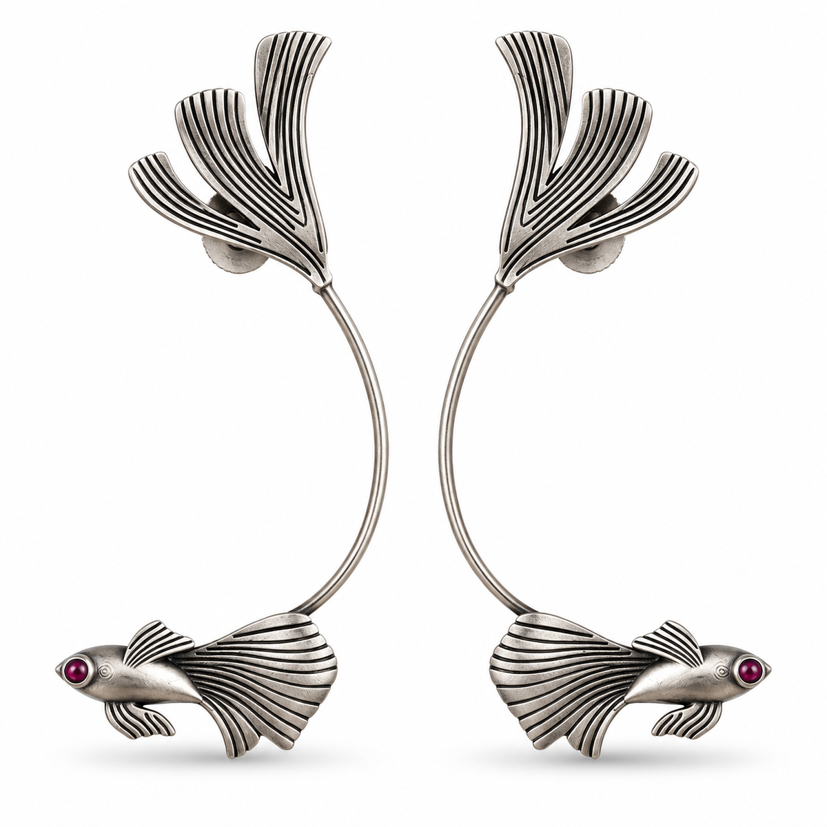 Oxidised Earring