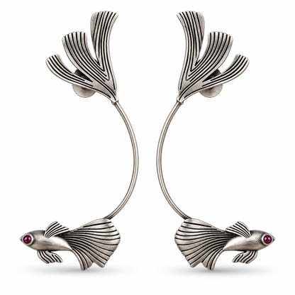 Oxidised Earring