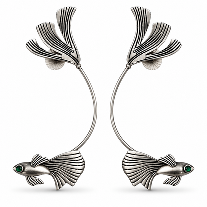 Oxidised Earring