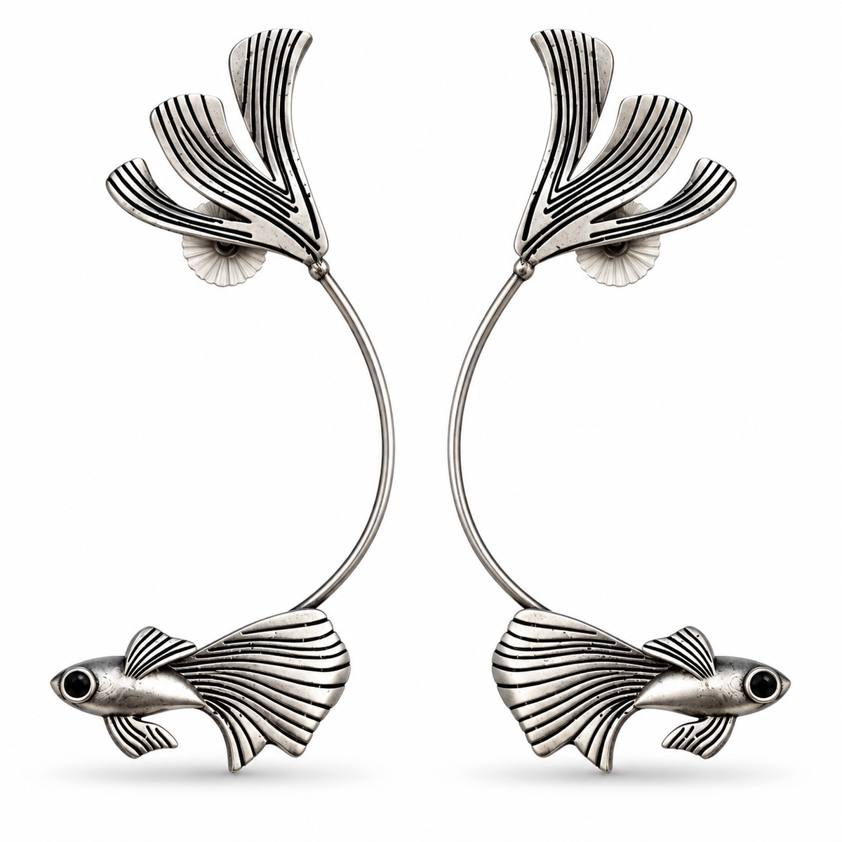 Oxidised Earring