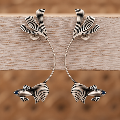 Oxidised Earring