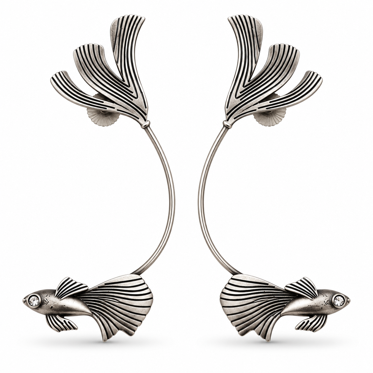 Oxidised Earring
