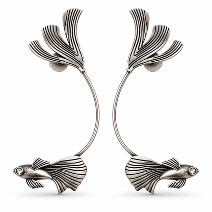 Oxidised Earring