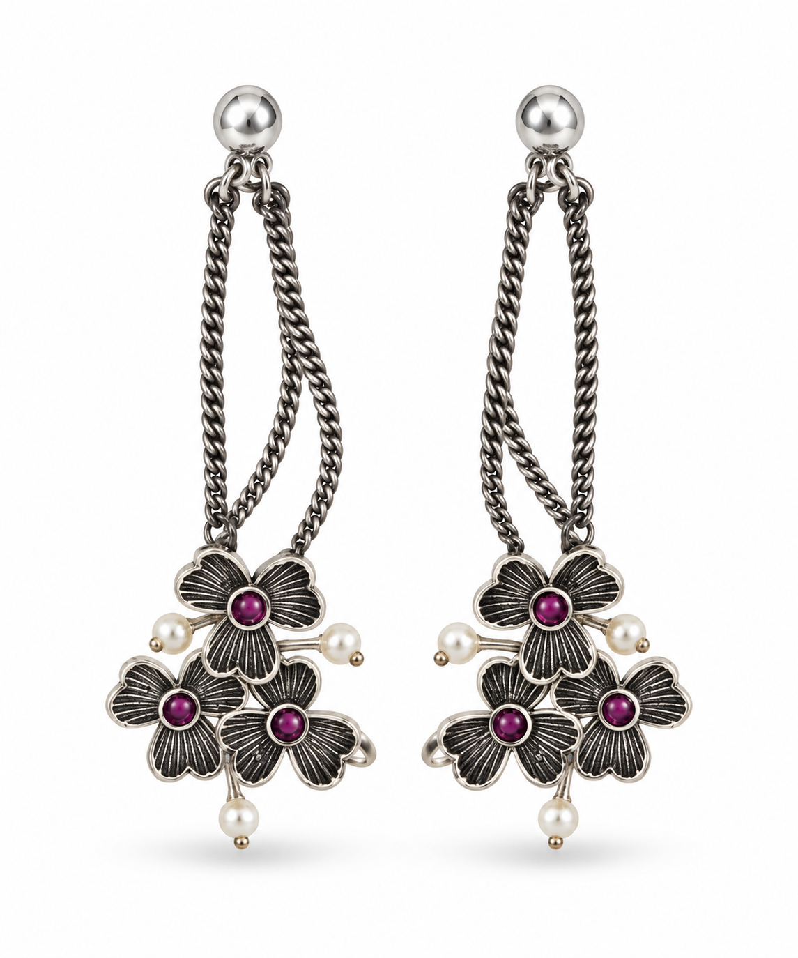 Oxidised Earring