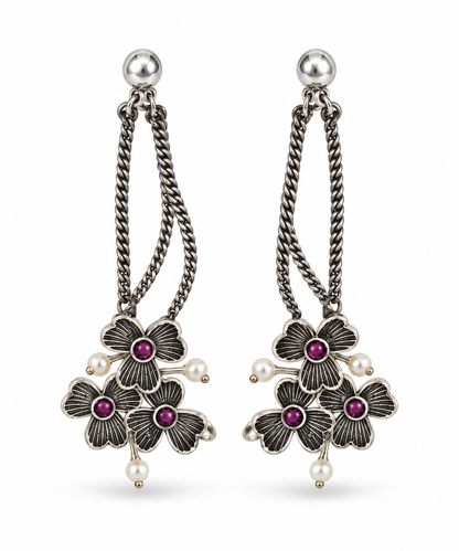 Oxidised Earring