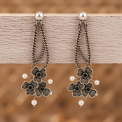 Oxidised Earring