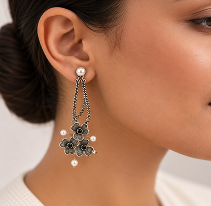 Oxidised Earring