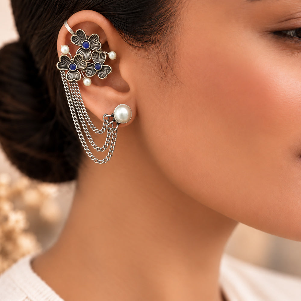 Oxidised Earring